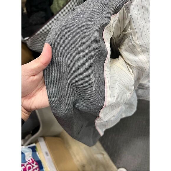 H&M Womens Gray Blazer Size 4 - Picture 12 of 16